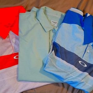 1 lot of 4 short sleeve polo shirts. Pristine!